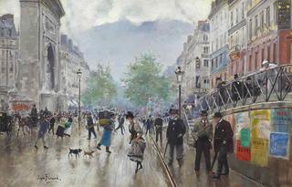 The Boulevard Saint-Denis in Paris