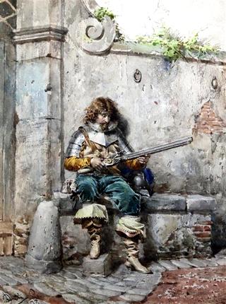 Soldier with a Matchlock Rifle