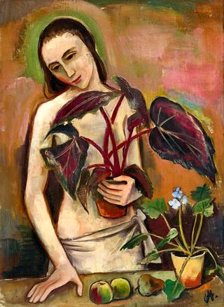 Girl with Begonia
