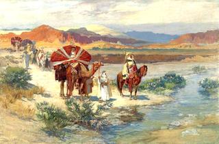A Caravan in the Desert