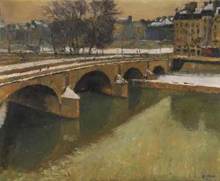 Le pont Neuf under snow
