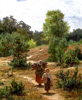 Wood Gatherer in the Dunes