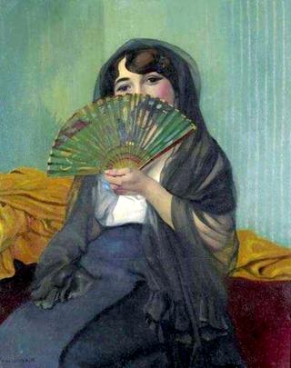 Woman with a Fan