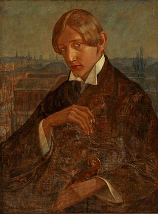 Musician smoking a cigarette
