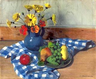 Sunflowers, Pears, and Grapes