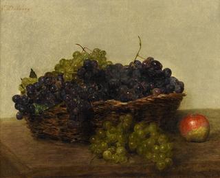 Basket with Grapes