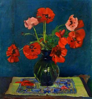 Still Life with Red Poppies