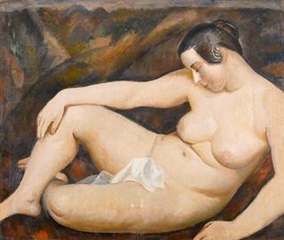 Sleeping Nude in a Landscape