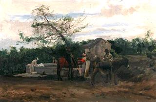 Villagers at a Well