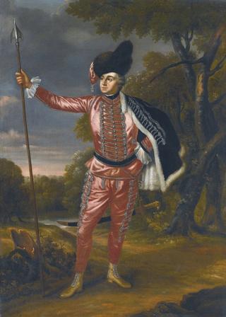 Portrait of a David Garrick as Tancred