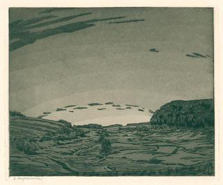 Landscape under high sky