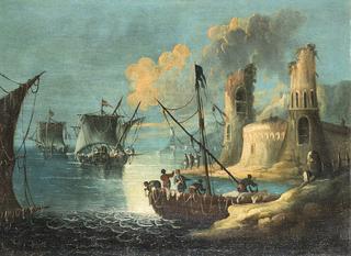 Seascape with Figures