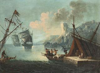 Seascape with Figures
