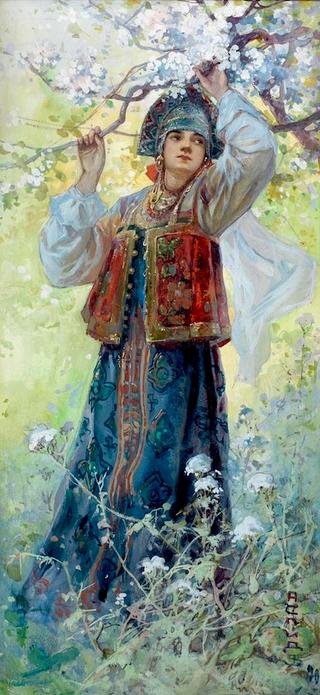 Girl in Traditional Costume