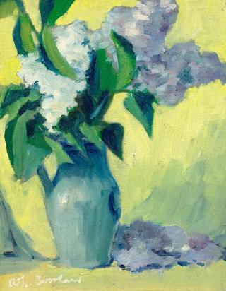 Still life of flowers in a vase