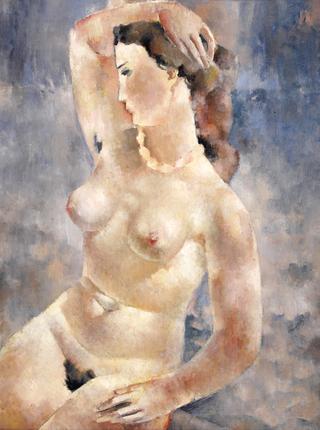 Nude with a Pearl Neckace