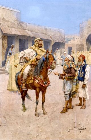 Arab Men in the Town Square
