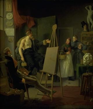 Girl Selling Fruit in an Artist's Studio