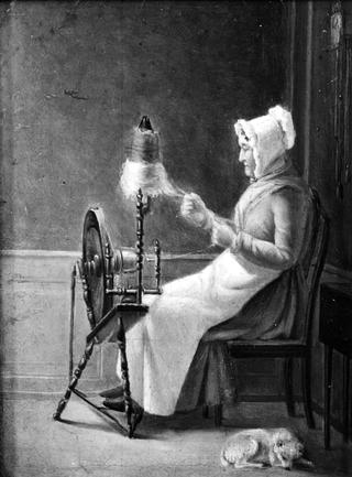 The Artist's Mother at the Spindle
