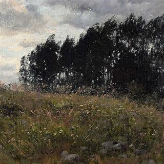 Trees in a wind