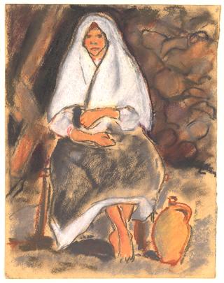 Sitting Girl with Jug
