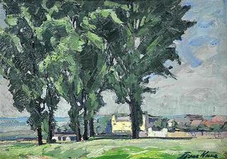 Landscape with Poplars