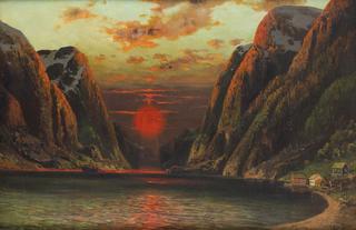 Sunset on a Fjord