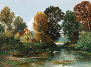 A Summer’s Day by the Pond