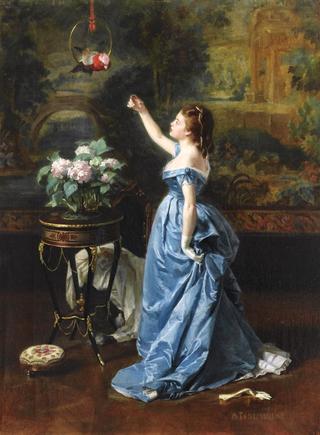 Woman with a Parrot