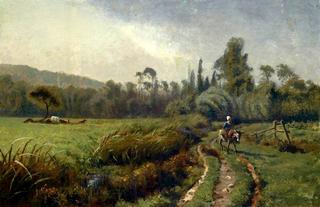 Landscape with a Figure on a Mule