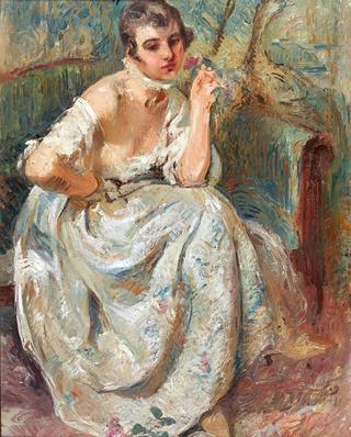 Lady with a Flower