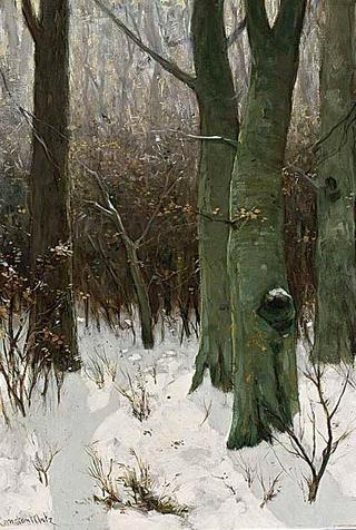 Trees in a Winter Landscape