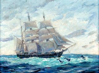 Bark Canton Outward Bound from New Bedford