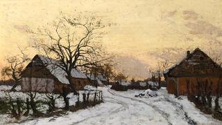 Farmhouses in the Snow