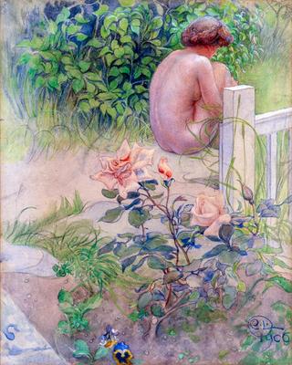 Nude and Roses