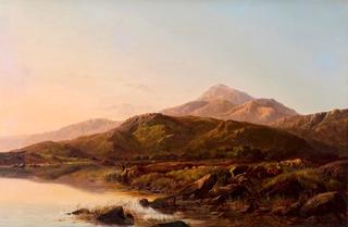 A Mountain Lake in Evening Light