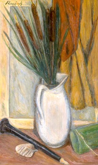 Reeds, White Jug