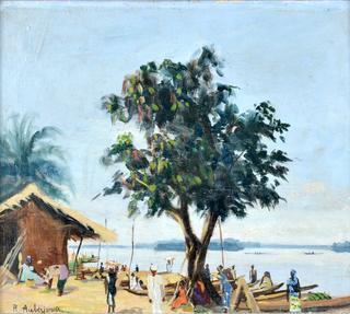 Figures by the Lake