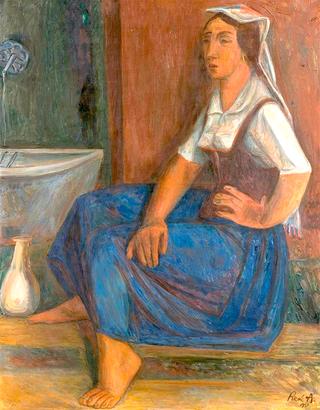 Italian Woman at the Fountain
