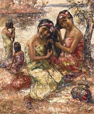 Water Carriers at the Irrawaddy