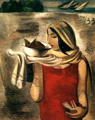 Girl with Pears