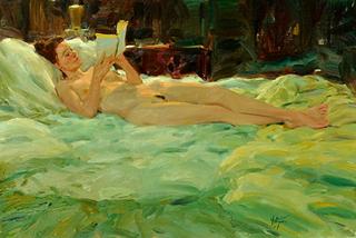 Nude with a Book