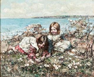 Girls at Brighouse Bay