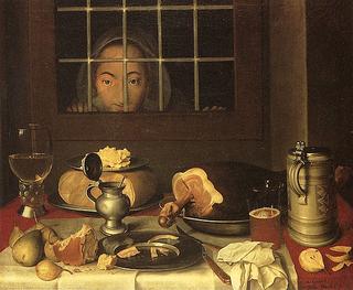 Woman looking at a table