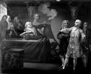 Witchcraft or Blind Alarm:  Scene from Ludvig Holberg's Comedies