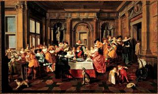 Festive Company in a Renaissance Room