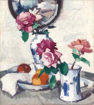 Still Life with Roses and Fruit