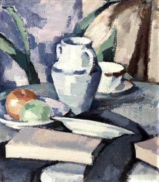 Still Life with Vase and Books