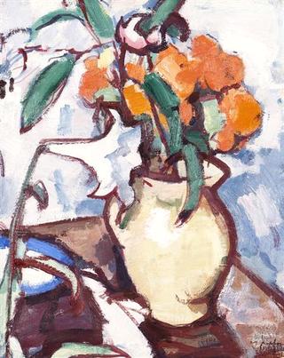 A Still Life of Marigolds