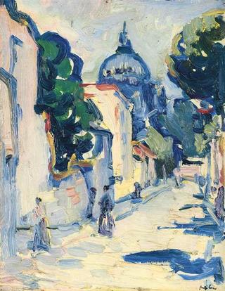 Figures in a Street, Montmartre